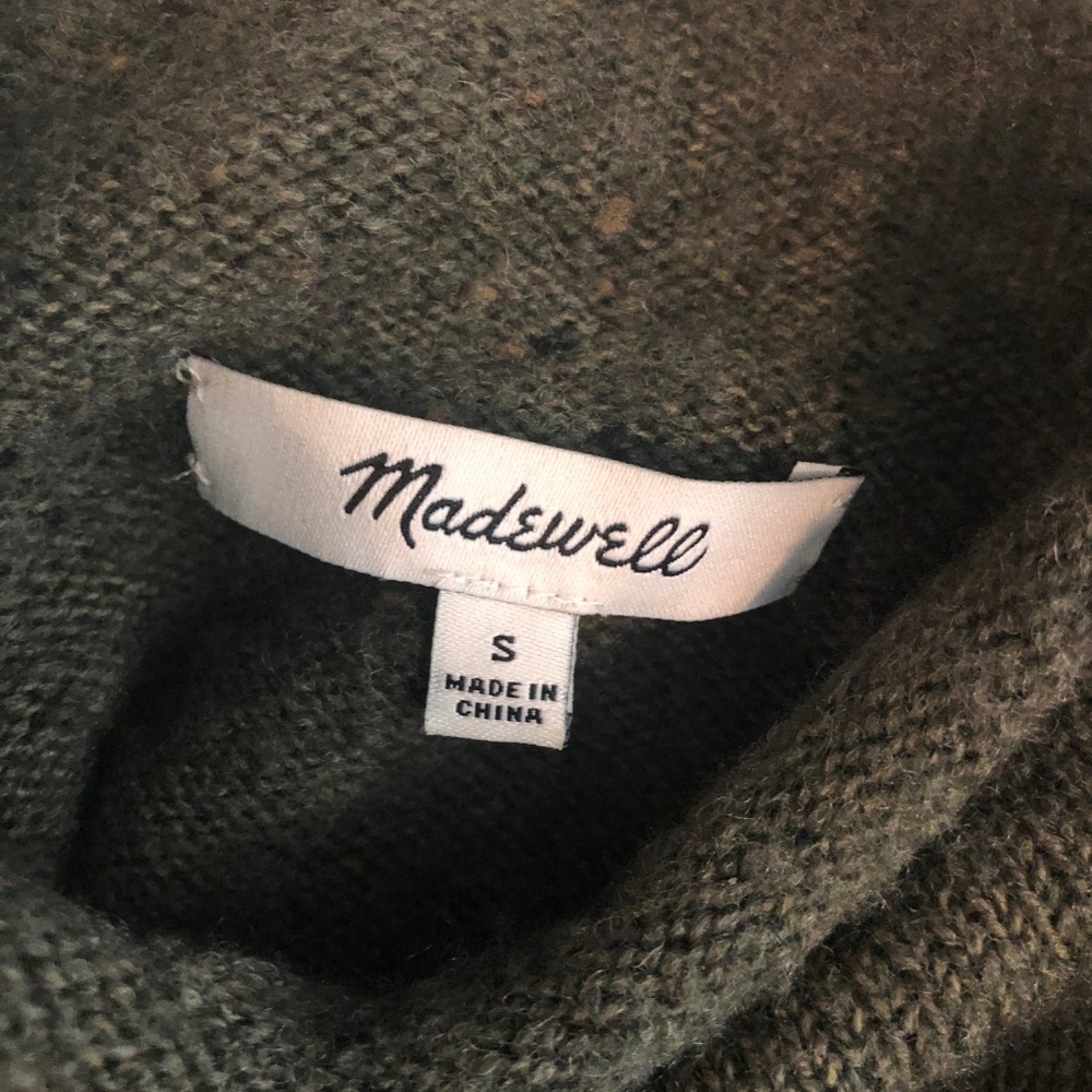 Madewell Donegal Inland Turtleneck Sweater Green - Picture 5 of 7